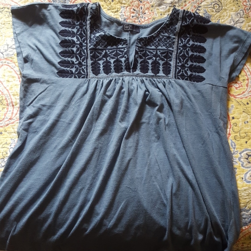 GAP Medium Blue Blouse.